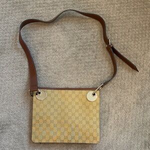Gucci Beige and Brown Crossbody Bag